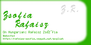 zsofia rafaisz business card